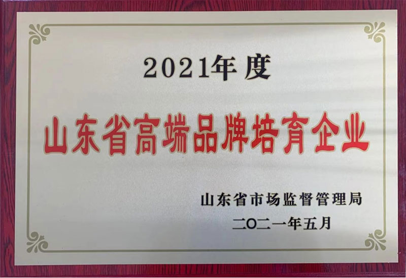 熱烈祝賀我公司通過山東省制造業(yè)高端品牌評審